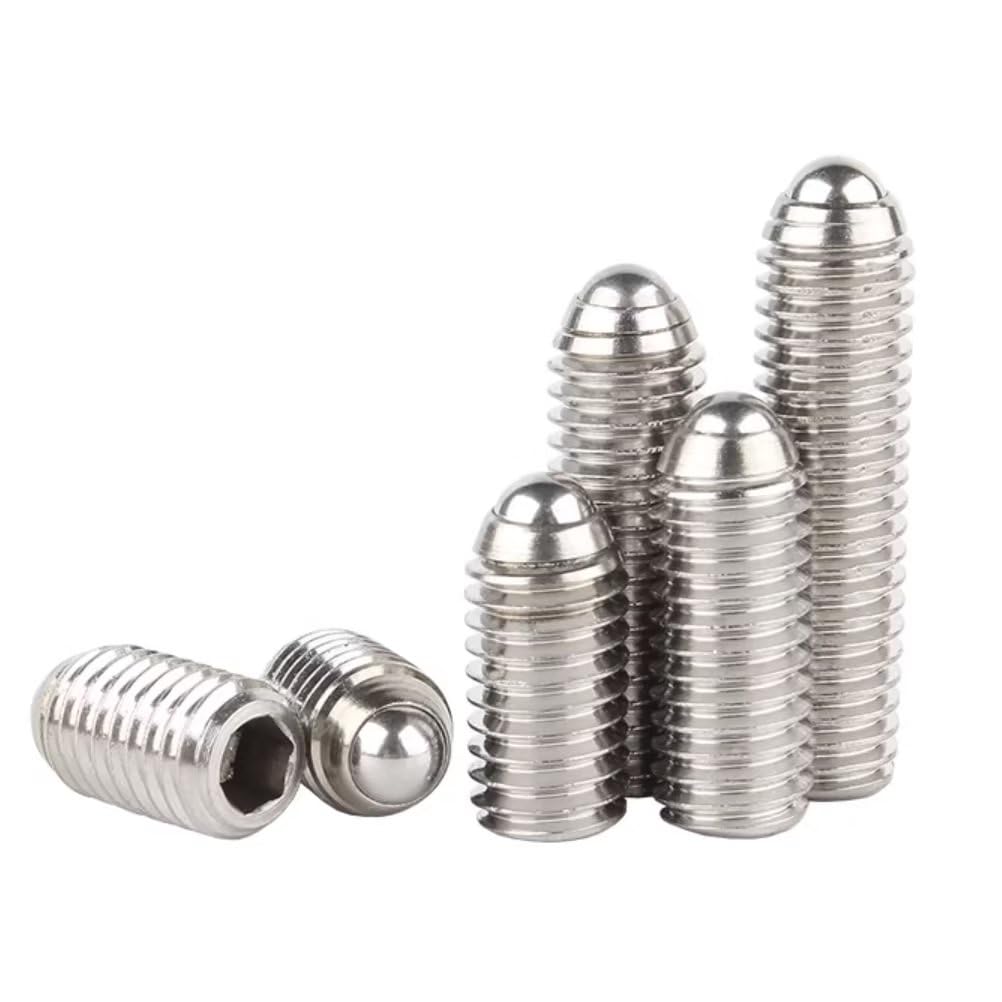 Viti Senza Testa Viti a Testa Molla Sferica in Acciaio Inox Viti Grani M5x8mm (5 pz)