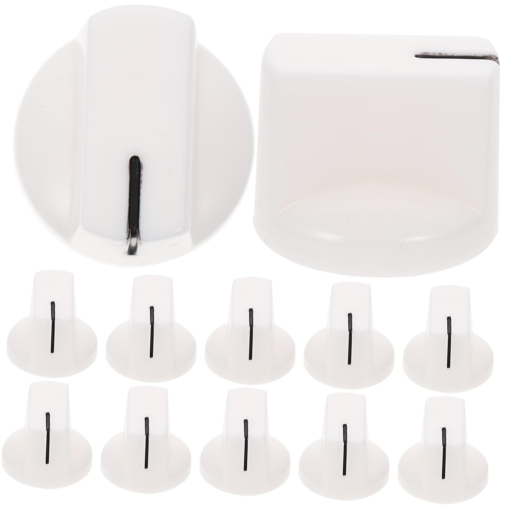 Yardwe 12pcs Guitar Potentiometer Knobs Durable Volume Control Knobs for Electric Guitar Accessory High Grade Design for Musicians