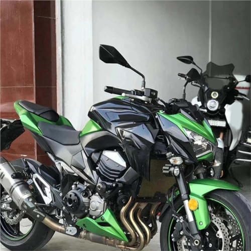 Espejos retrovisores universales de moto para Yamaha MT07 con anclaje de manillar negro 3
