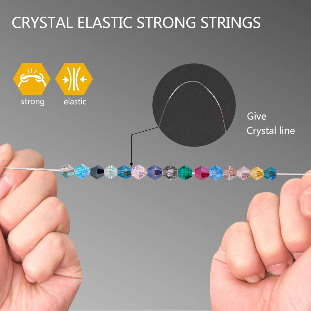 LKXHarleya 50 Perles Intercalaires, Perles Ovales En Cristal De 6 X 8