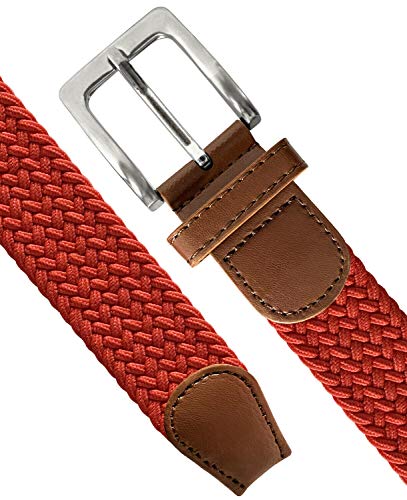 Belts.com Women's Stretch Belt Braided Elastic Canvas Leather Golf Belt 1-3/8" Wide3