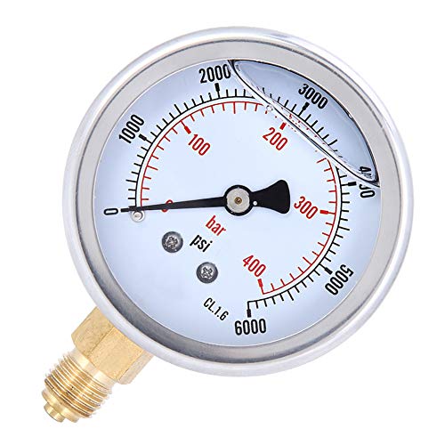 Tspgg604400Bar Y60 Highly Accurate Oil Filled Radial Pressure Manometer 1 4Bsp Designed for Comprehensive Industrial Ry Applications
