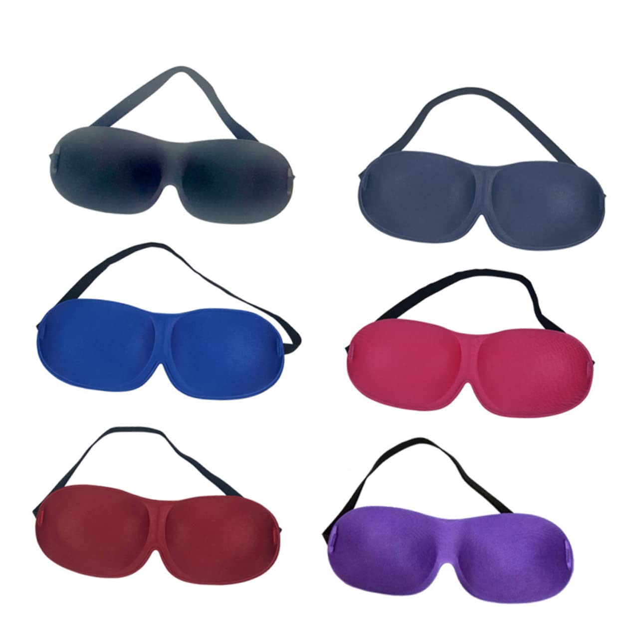 FOMIYES 18stücke Schlafmaske Ohne Nasenflügel Augenschutz Für Reisen Und Zuhause Schwarz Blau Rosé Cyan Und Für Ungestörten Schlaf