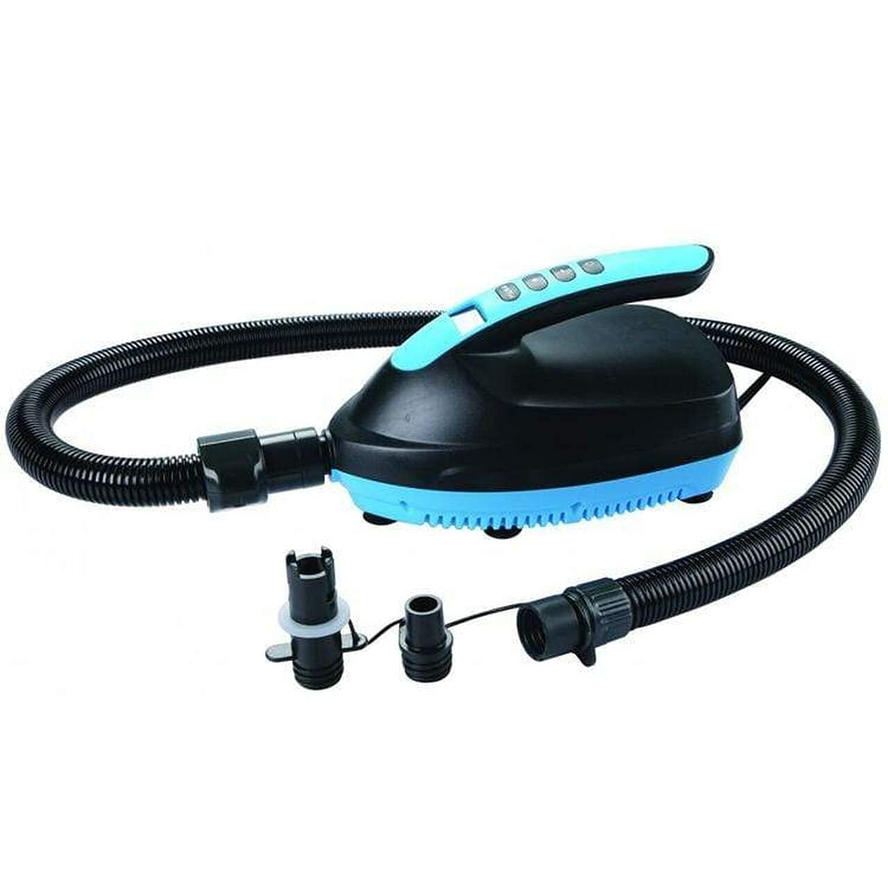 OLPRO 12 V Electric Inflatable Air Pump – Quick Portable Inflator with Digital LCD Display & 16 PSI Max Pressure – 12 V DC Car Connector & Flexible Hose for Inflatable Tents, Awnings & Airbeds