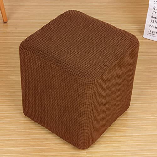 Funda de taburete otomano elástica lavable antimanchas para salón rectangular 3