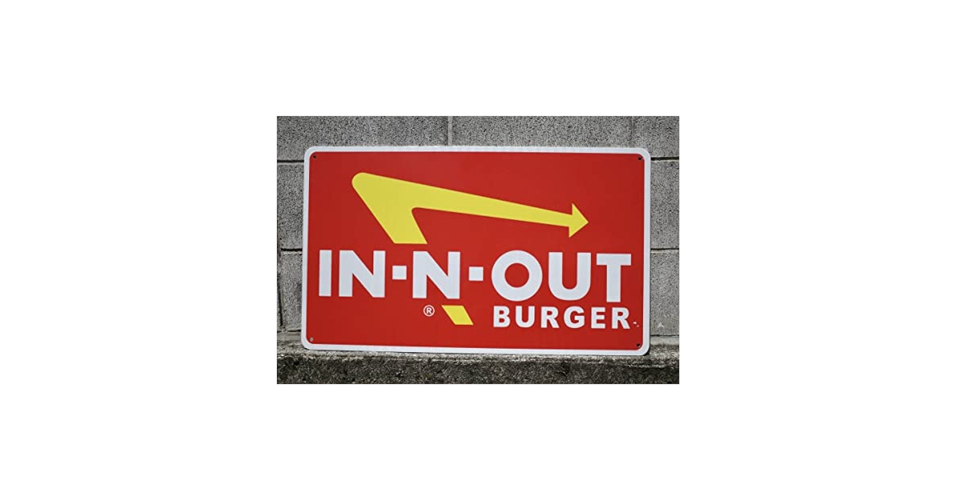 IN-N-OUT BURGER アメリカン雑貨 看板 標識 アルミサイン 反射材 アメリカ製 イン・アンド・アウト・バーガー 看板 U.S.A.