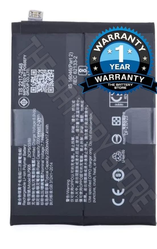 Image of Original BLP905 Battery for Oppo Reno7 Pro 5G Battery with 1 Year Warranty*** (V00000133)