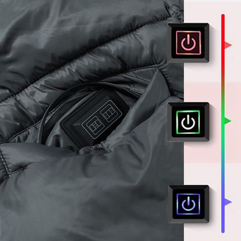 Cwmiibili 6 Heating Areas Electric Blanket Wearable USB Heated Blanket Multifunction Cushion Blanket Vest Shawl Knee Pad