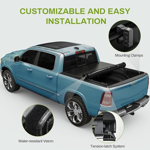Autosaver88 MAAUT0008249MA Soft Roll Up Truck Bed Tonneau Cover Compatible thumb #3