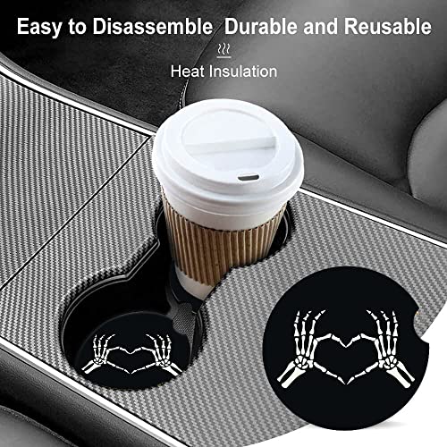 2 Pack de Posavasos Absorbentes Cerámicos Para Auto miniatura 2