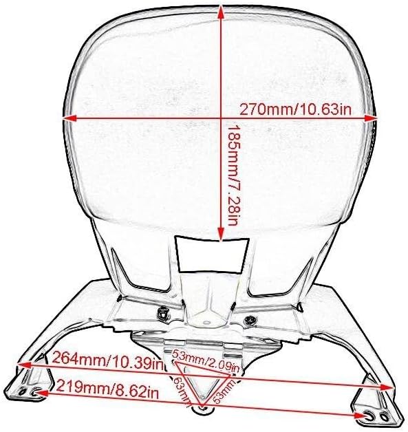 バイク用バックレスト に適合する ヤマハ X-MAX 300 XMAX300 2017 2018 2019 2020 2021 20