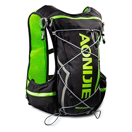 Win.Deeper Profesional Hombre Mujer 10L Chaleco de Hidratación Ligero Superior Mochila