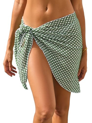 ZAFUL Women Beach Sarong Bathing Suit Wrap Skirt Textured Bikini Swimsuit Cover Ups for Swimwear2