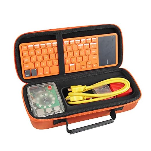 Hermitshell Hard Travel Case for Kano Computer Kit (2018 Edition) (Orange)