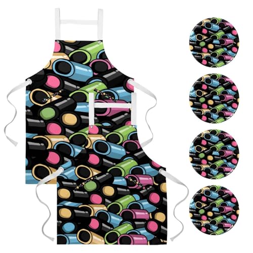Tablier de cuisine lot de 2 tablier de serveuse restaurant bistrot bar