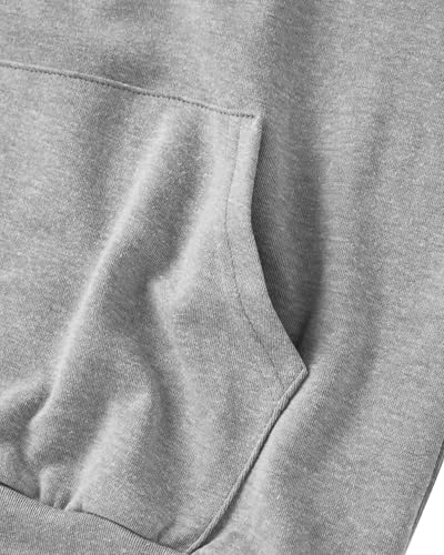 GIVON Women's Essential Pullover Hoodie Thin Lightweight Long Sleeve Comfort Sweatshirt for Everyday Wear / DCF019-GREY-L