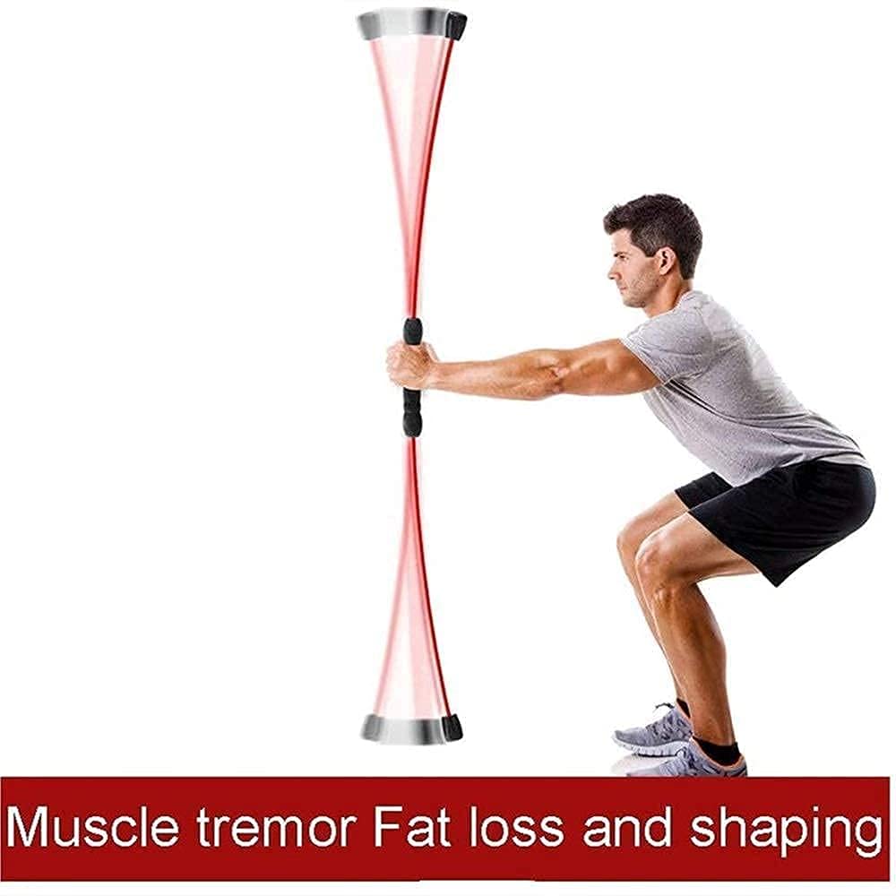 Sport Schwingstab Fitness Swingstick Schwerkrafttrainer zum Trainieren der Tiefenmuskulatur Elastischer Fitness-Stick, Fiberglas-Sport-Sticks, zur Gewichtsreduktion, Ganzkörper-Tiefenmuskeltraining,