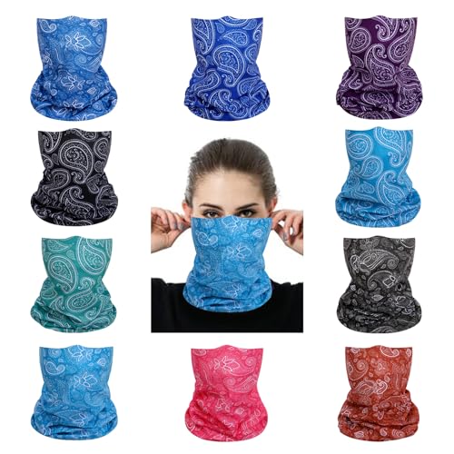 Image of Neck Gaiter Masks Tube Scarf,Seamless Bandanas Buffs Gators,Ourdoor Face Mask Face Covering Multi Headwear