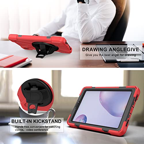 Funda Samsung Galaxy Tab S5e con soporte 360 giratorio y correa anticaídas 2