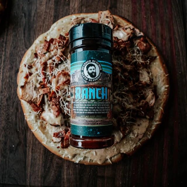 Bearded Butchers Ranch Blend Seasoning, 9 oz Shaker – Creamy Buttermilk Ranch Flavor for Chicken Wings, Dips, Fries, Pizza & More – No MSG, Gluten-Free, Family Size, Ideal for Everyday Use - Image 5