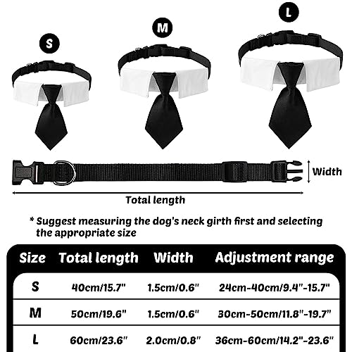 Hund Fliege Halsband, verstellbare Hochzeit Haustier Krawatte, Formelle Hunde Smokinghalsband Katze Schlips für Welpe, Kätzchen, große, mittelgroße und kleine Hunde und Katzen