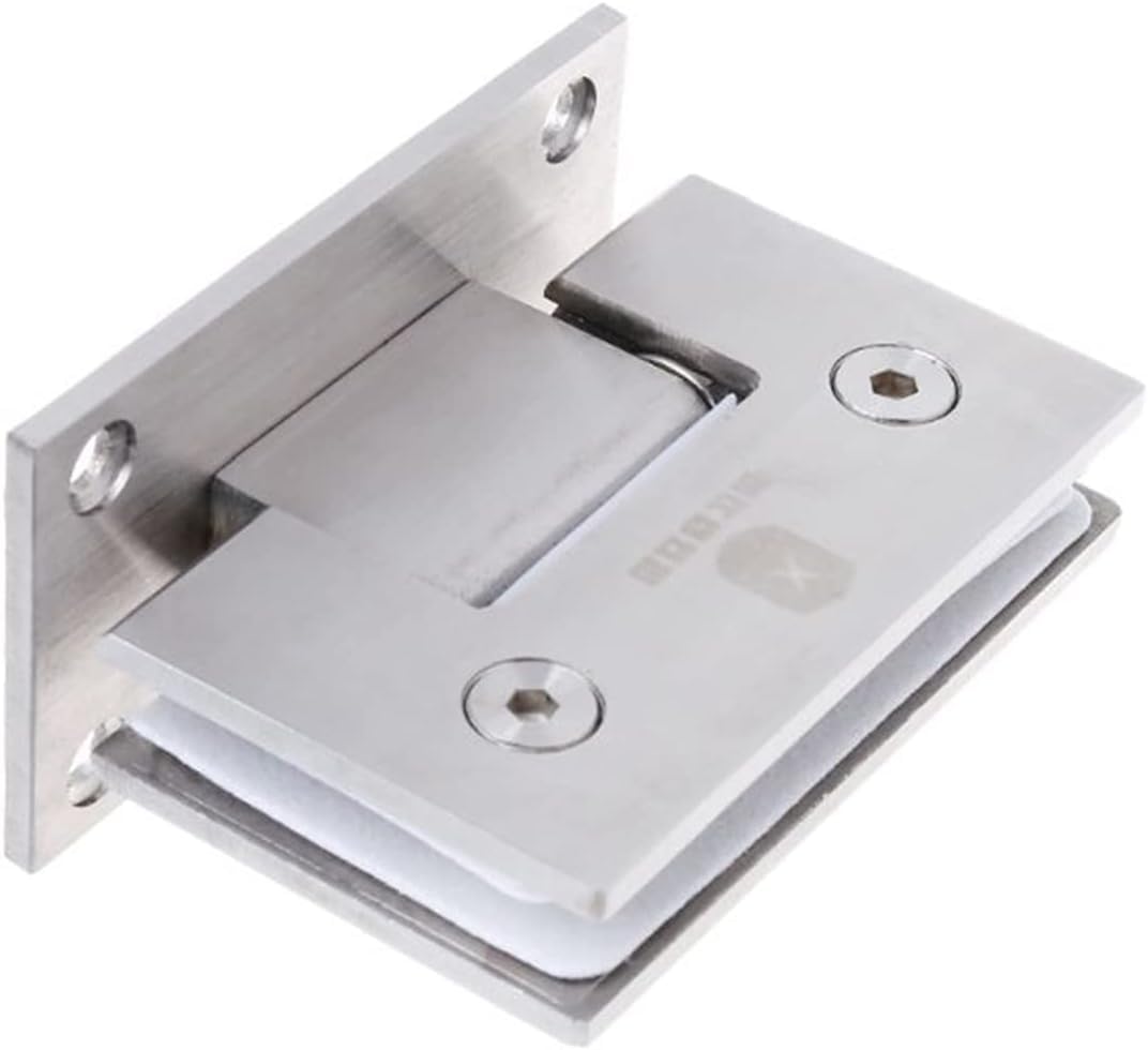 Bisagras para puerta de cristal Bisagras for puertas de 8 a 12 mm for baño, soporte sin marco for puertas de ducha, bisagras for puertas montadas en la pared, plantilla for bisagras de puertas