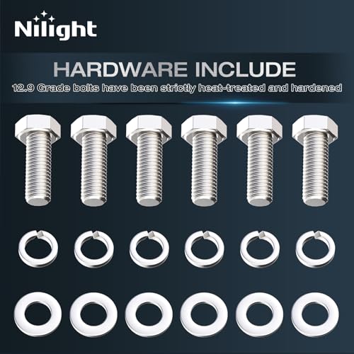 Image of Nilight 3 inch Leveling Kit for Tacoma 2005-2023 /4Runner 2003-2023 Actual about 1.49 inch Strut Spacer, Suspension Strut Spacers, Raise Front End, Fix Rake for Towing /Hauling & Improved Stance