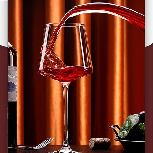 Verres à boire en cristal sans plomb de 560ml avec embase lourde - 4