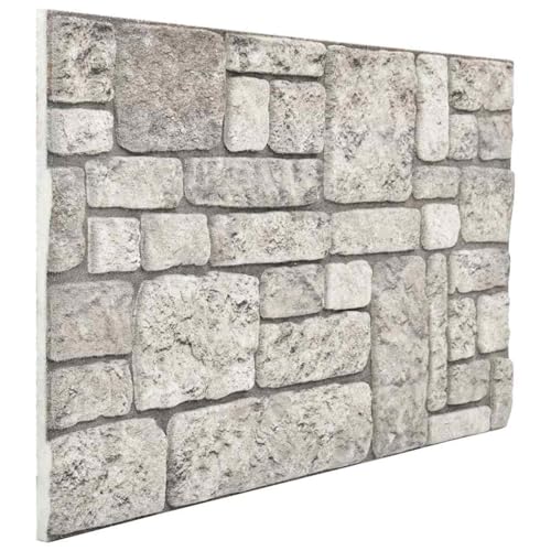 Panneaux muraux gris en EPS pour rénover facilement un mur abîmé sans travaux