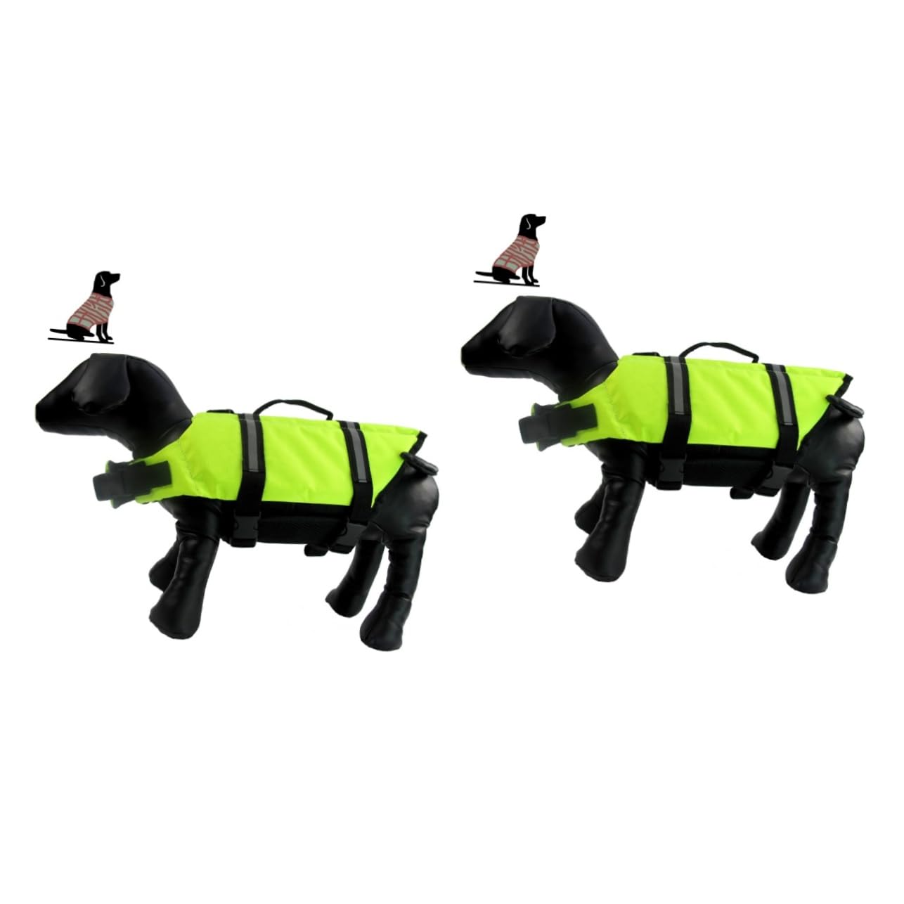 HANABASS 2St Rettungsweste für Haustiere Rettungsring für Haustiere Weste Rettungsring Welpenschwimmwesten für kleine Hunde xs Hund reflektierender Hund schweißabsorbierendes Haustier