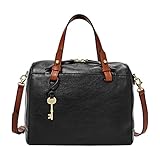 Fossil Borsa da donna Rachel, Cartella in finta pelle/poliuretano nero 25,4 cm L x 14,6 cm L x 20,3 cm H ZB7256001