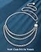 Chain Belt for Women Fashion Multilayer Metal Waist Chain Dress Belt Adjustable,silver,S