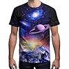 Linnhoy Unisex Men's and Women's Shirts Unisex Fashion Casual Novelty Tees 3D Graphic Adults T-Shirts Teens Tops Size S-XXL, Xxing Black, S #3