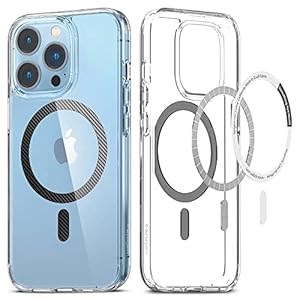 Spigen Ultra Hybrid Mag (MagFit) Compatible with MagSafe Designed for iPhone 13 Pro Case (2020) – Carbon Fiber