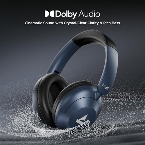 boAt Rockerz 650 Pro (2025 Launch),Touch/Swipe Controls,Dolby Audio,80Hrs Battery,2Mics Enx,Fast Charge,App Support,Dual Pair,Bluetooth Over Ear Headphones,Wireless Headphone with Mic (Starry Night) - Image 5