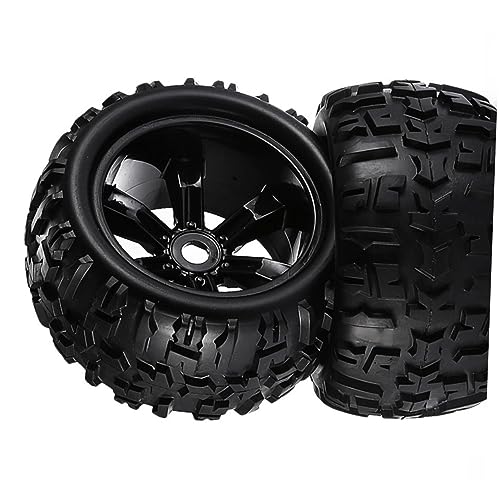 Roues pour voitures télécommandées IMIKEYA de 2 pièces noires - 7