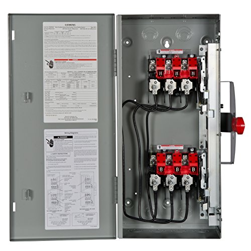 Siemens Dtnf322 60-Amp 3 Pole 240-Volt 3 Wire Non-Fused Double Throw Safety Switches #TOP1