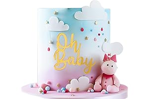 Oh Baby Acrylic Gold Cake Topper