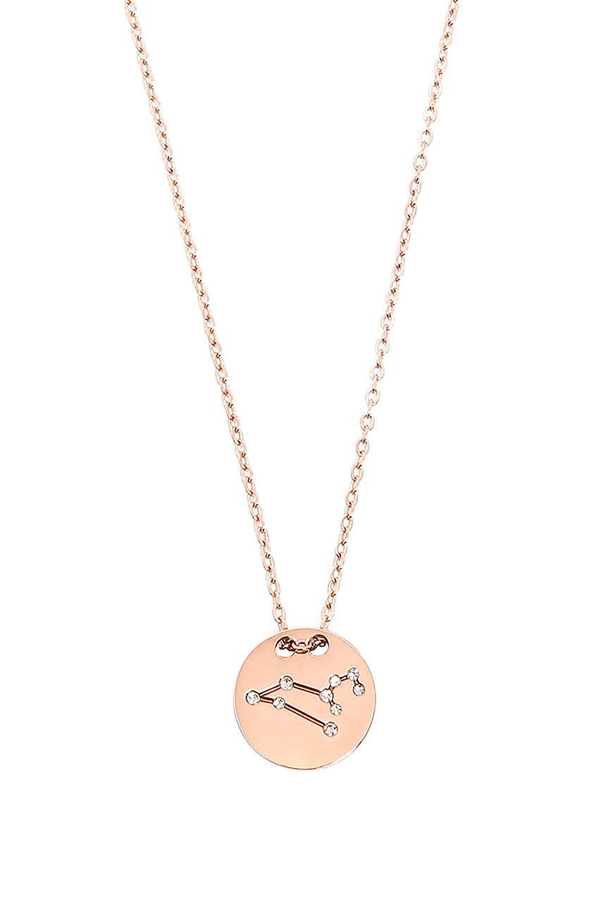 Mariesy Necklace with Zodiac Sign Necklace 925 Sterling Silver Coated Horoscope