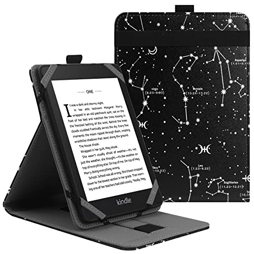 VOVIPO Custodia protettiva universale per kindle Paperwhite Kobo e-Reader da 6 pollici, custodia Stand Folio per Kobo/Kindle/Tolino/Pocketbook/Sony 6', con angoli di visualizzazione multipli-COS