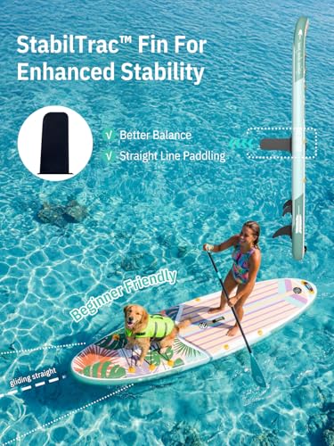 Image of Niphean Inflatable Stand Up Paddle Board with SUP Accessories, Anti-Slip EVA Deck, 10'6'' Inflatable Paddle Boards for Adults & Youth of All Skill Levels