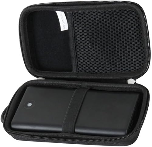 Estuche de viaje duro para EkristLanLuk cargador portátil Power Bank 25800mAh (negro)