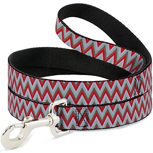 Laisse pour chien résistante Buckle-Down zigzag 1,8 m rouge - 2