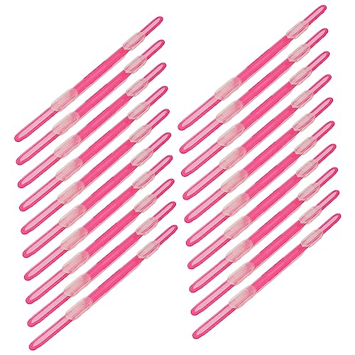 NUOBESTY 20pcs Plastic Loose-Leaf Clips for Paper Binding Smooth and for School Office and Home Use