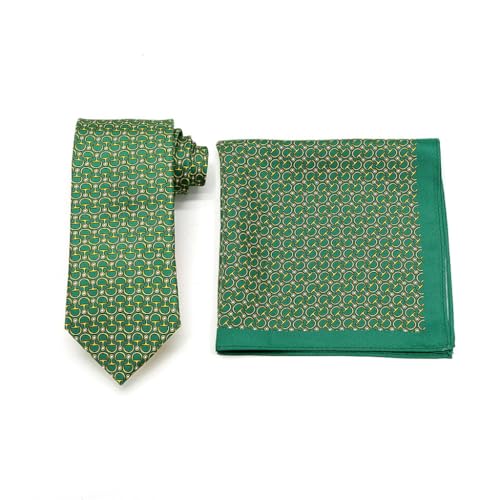 Corbata de seda floral para hombre miniatura 1