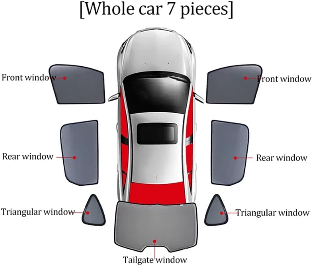 Pare-soleil pour VW Teramont X bloquant les rayons UV et respirant pour fenêtre