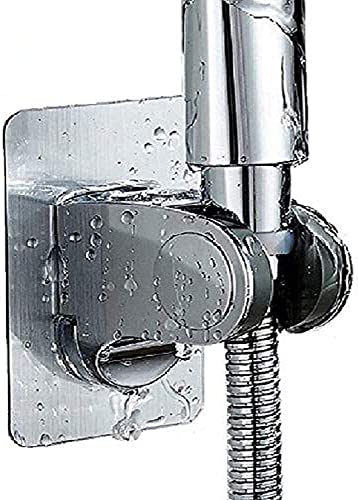 YUANQIAN Support de pommeau de douche réglable sans clou pour salle de bain avec disque adhésif Cover