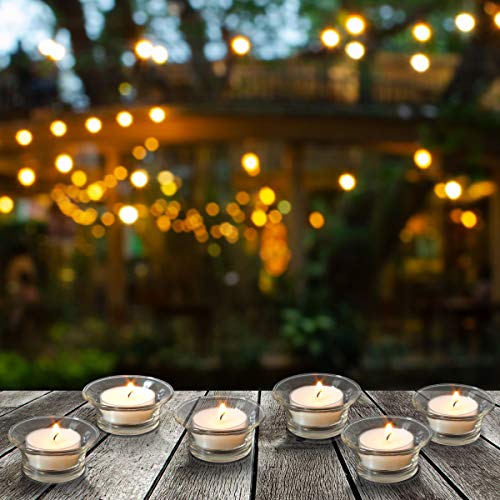 Stonebriar 50 Pack 4 Hour Burn Time Citronella Scented Clear Cup Tea Light Candles, 50 Count #TOP5