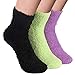 LLZ.COQUE Chaussette Femme Chaude 3 Paires Thermiques Chaussettes en Velours Épaisses Chaussette Fille Mi-Haute Cadeau pour Femmes et Filles