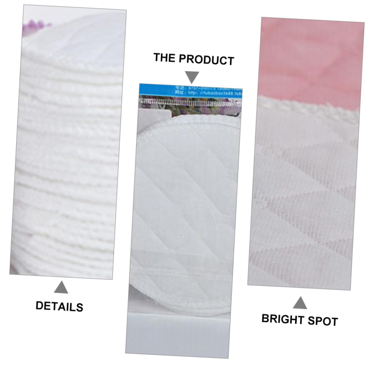 Yardwe 20Pcs Breastfeeding Pads Washable Nursing Pads for Moms Leak and Absorbent Mother Feeding Pads Soft Protection for Day Night Use